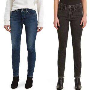 NWT Levi's Women's 311 Shaping Skinny Blue Jeans Black Size 8-16 $65 3C595